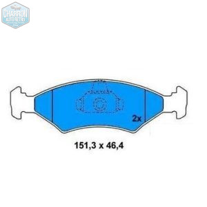 Plaquettes de frein Escort Mk3 et Mk4 |  sans indicateur d'usure | Kit de 4 | Tous modeles sauf RS Turbo | Ref : 271A36446204