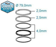 Segmentation 1300 OHC Pinto |  Jusqu’à 08/82 | Kit pour 4 pistons |   Capri-Taunus