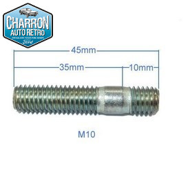 Goujon d’échappement M10 | V4, V6 , OHC, Kent