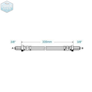 Flexible de frein - filetage 3/8 | Cortina, Capri, Escort, voir détails | Ref : OF100P1205