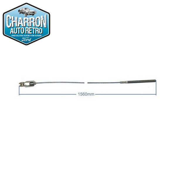 Câble primaire de frein à main - Longueur 156cm | Capri 12/69-09/72 | Ref : P7853