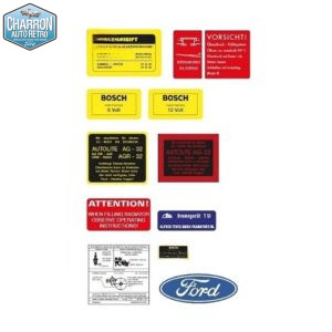 stickers compartiment moteur