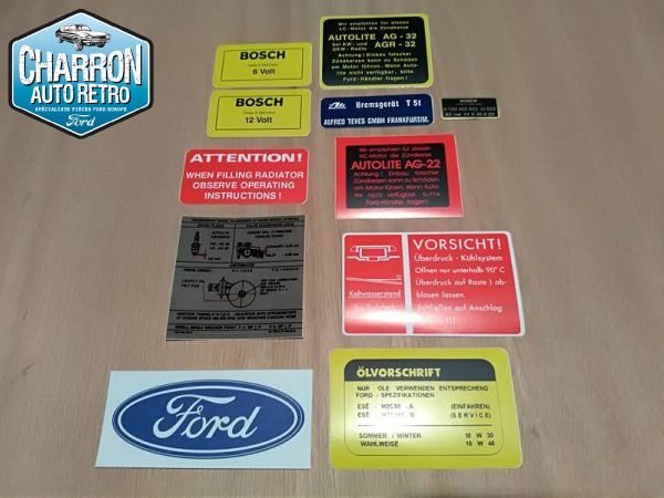 stickers compartiment moteur