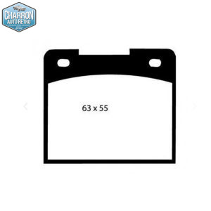 Plaquettes de frein - kit de 4 | Ford Cortina Mk1 | 63,3mm x 55mm