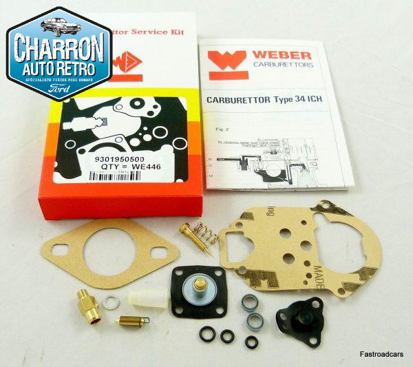 pochette carburateur 34 ICH ( weber 1V)