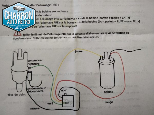allumage transistorisé , supprime le condensateur, pour modèle avec "-" batterie a la masse – Image 2