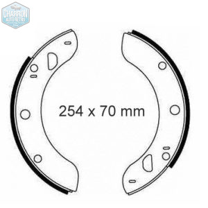 Garnitures de frein avant Transit  254 X 70 | 65-12/85 |  Ref : 6052A8710100