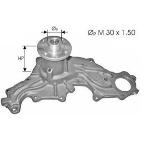 Pompe a eau V6 Cologne hauteur 99,5mm pour viscocoupleur | Ford Sierra - Scorpio