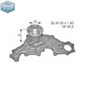 Pompe a eau V6 Cologne hauteur 99,5mm pour viscocoupleur | Ford Sierra - Scorpio