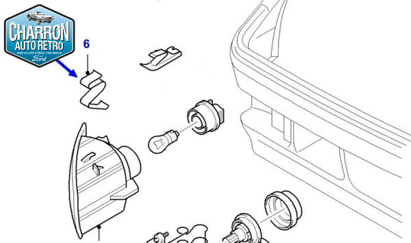 ressort de maintient clignotant escort cosworth-ref : 6103874