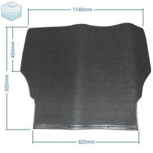 Moquette de coffre noire | Capri Mk2 et Mk3 | Reproduction