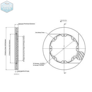 Disques de frein AP Racing CP3580-2572G4 | 304 X 28 | Capri | La paire