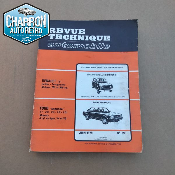 Revue technique Granada Mk2 77-85 essence -- Moteurs Pinto, V4 et V6 | Ref : RTA 290