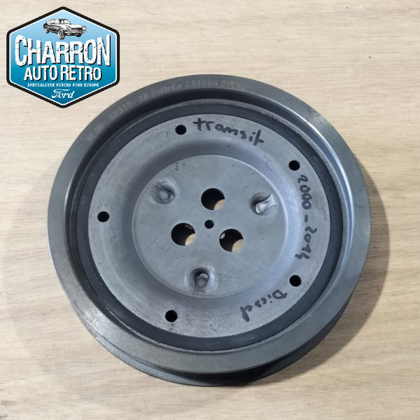 Poulie damper | Transit diesel 2000-2014 | Stock d'origine - Ref : 9C10-6B319-AB
