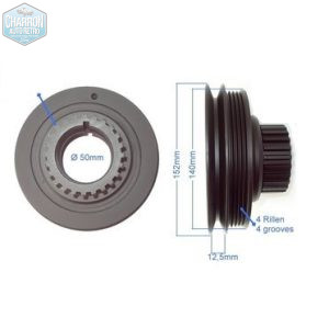 Poulie de vilebrequin Transit 2.5 diesel | 06/97-03/00 | Ref : 567BS30170007