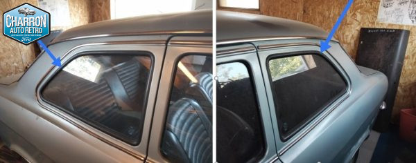Joints de vitre arrière latéral ouvrante Escort mk1 2portes | la paire | Ref : JP5M