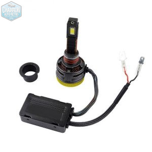 Ampoule H1 LED Compétition -- Couleur Jaune - 3000K - 25920 lumens -- La Paire