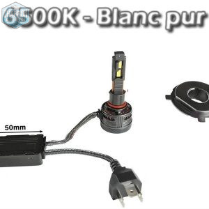 Ampoule H4 LED -- Couleur Blanc pur - 6500K - 24880 lumens - La Paire