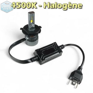 Ampoule H4 LED -- Couleur Halogène - 4000K - 20500 lumens - La Paire