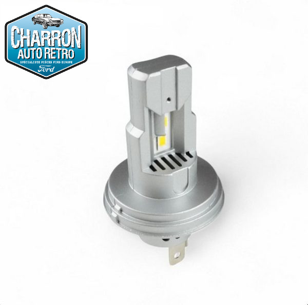 Ampoule R2/Code Européen LED -- Couleur Jaune - 3000K - 9800 lumens - La Paire