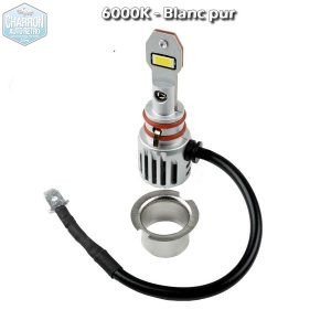 Ampoule H3 LED - Couleur blanc pur - 6000K - 10100 lumens -- La Paire