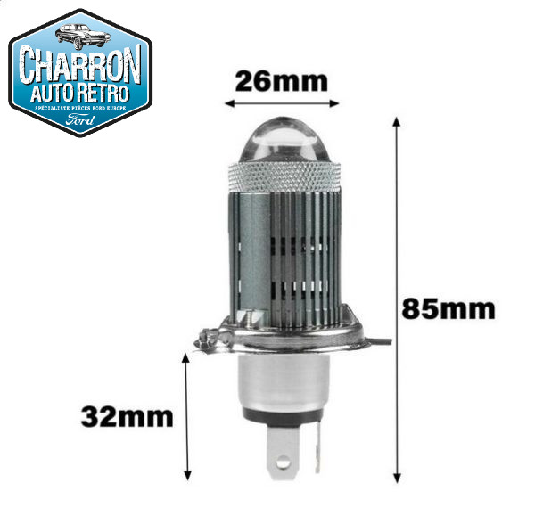 Ampoule H4 LED -- Couleur blanc chaud - 4000K - 1500 lumens - La Paire | Pour réflecteurs détériorés – Image 2