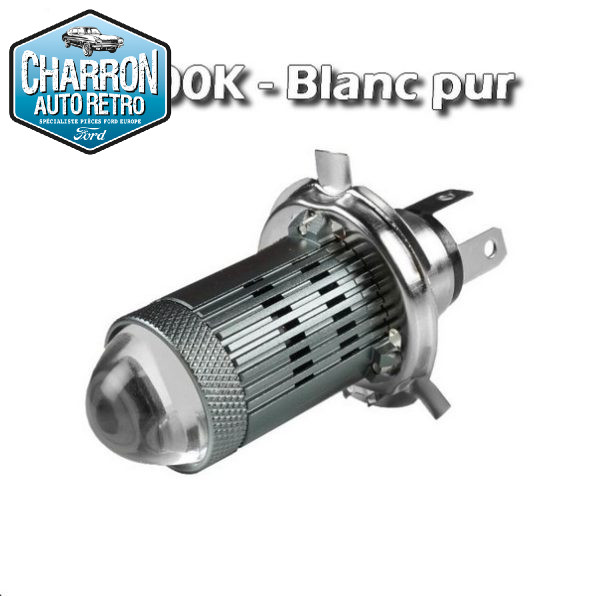 Ampoule H4 LED -- Couleur blanc pur - 6500K - 1500 lumens - La Paire | Pour réflecteurs détériorés