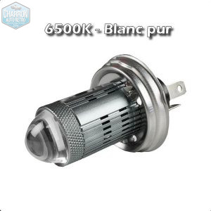 Ampoule R2/Code européen LED -- Couleur blanc pur - 6500K - 1500 lumens - La Paire | Pour réflecteurs détériorés