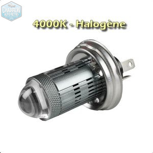 Ampoule R2/Code européen LED -- Couleur blanc pur - 4000K - 1500 lumens - La Paire | Pour réflecteurs détériorés