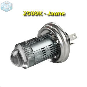 Ampoule R2/Code européen LED -- Couleur jaune - 2500K - 1500 lumens - La Paire | Pour réflecteurs détériorés