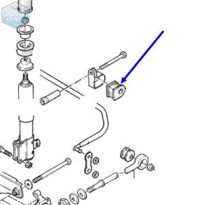 Silentbloc polyuréthane barre stabilisatrice arrière | Escort 09/80-07/90 | Ø au choix | La paire