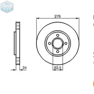 Disques ventilés Sierra Cosworth 4X4 | La paire