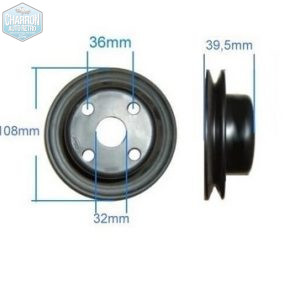 Poulie courroie accessoires | Moteur Pinto