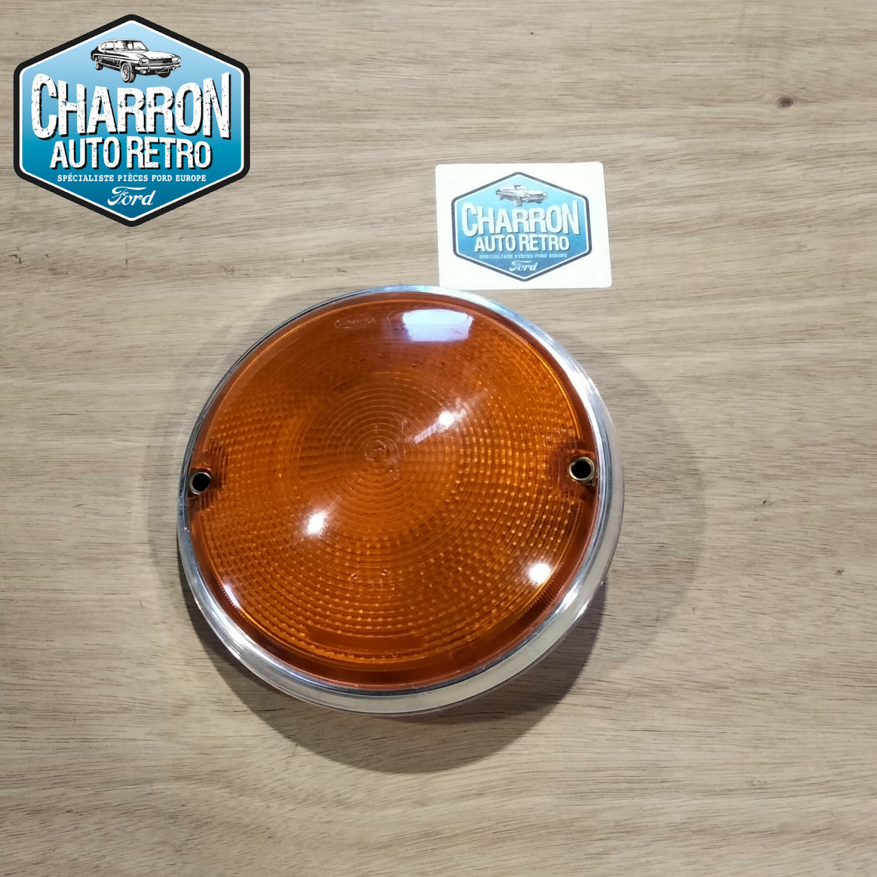 Clignotant gauche Transit Mk1- liseré chrome intégré | Ref : 69VB13K354AA