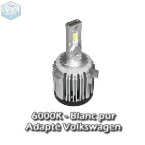 Ampoule H7 LED - Couleur blanc pur - 6000K - 18000 lumens -- La Paire | Spéciale VW