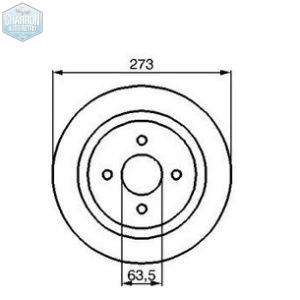 Disques de frein arrière | Sierra Cosworth 2 roues motrices | La paire