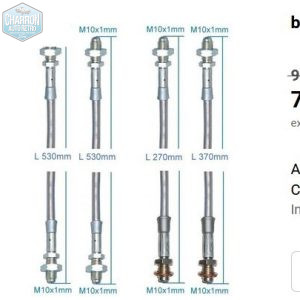 Flexible de freins Inox Granada Mk2 09/ 77-12/85 | kit de 4