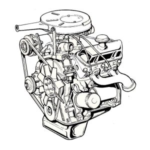 Moteur Ford V4 Essex