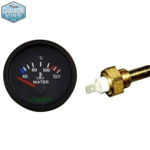 Manometre temperature eau Racetech avec sonde | Moteur Kent - Pinto - V6 -V4