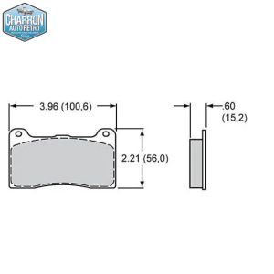 Plaquettes de frein avant - Étrier Wilwood 4 pistons | Ford Sierra