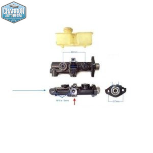 Maître cylindre - Entraxe 57mm - Piston 20,6mm | Ford Transit 12/71-09/76 | Frein a tambours